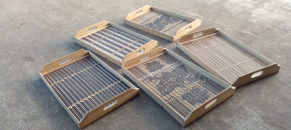 Nampan Motif Bambu Wulung