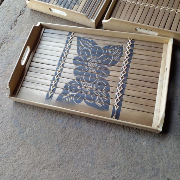 Nampan Motif Bambu Wulung