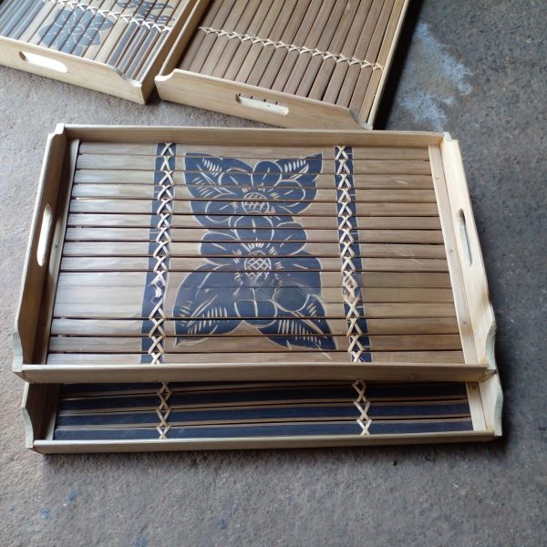 Nampan Motif Bambu Wulung